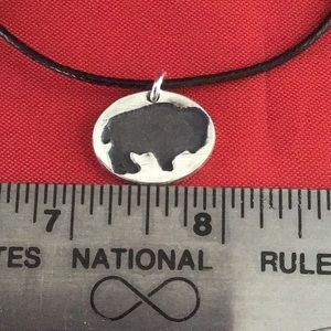 925 Buffalo unisex pendant